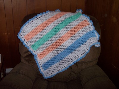 V Stitch Baby Blanket